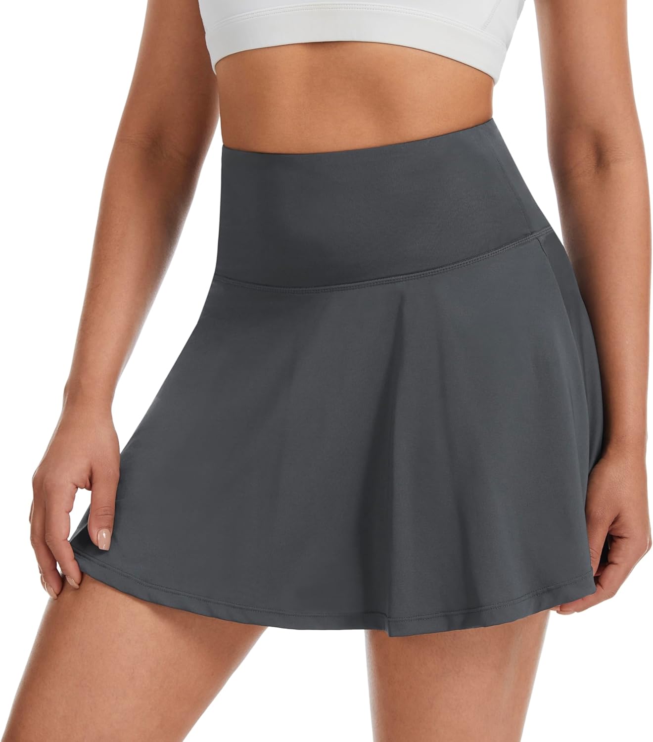 Wetorie Womens Tennis Skirts with Shorts High Waisted Pleated Running Casual Pickleball Golf Skirts with Pockets