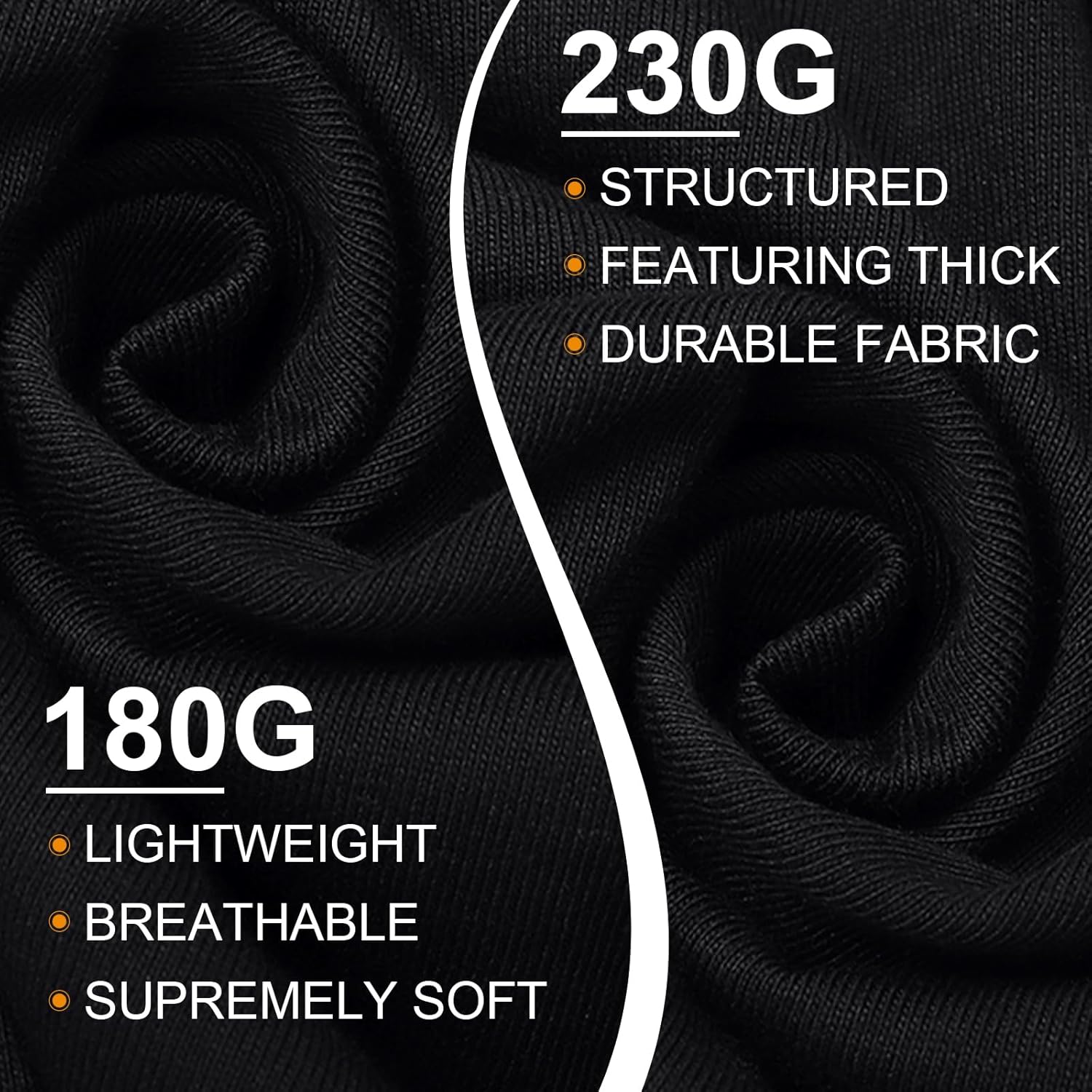 KEEPSHOWING Mens Cotton T Shirts Short Sleeve Crew Neck Basic T-Shirt Essentials Crewneck Cotton T-Shirts Tees for Men - Image 5