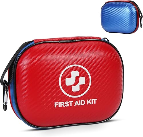 Kit de primeros auxilios pequeño  Kit de emergencia impermeable de 185 piezas para el hogar, automóvil, oficina, viajes, camping, senderismo y al
