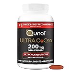 Qunol CoQ10 200mg Softgels, Ultra CoQ10 - Ultra High Absorption Coenzyme Q10 Supplements - Antioxidant Supplement for Vascular and Heart Health & Energy Production, 90 Count