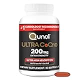 Qunol CoQ10 200mg Softgels, Ultra CoQ10 - Ultra High Absorption Coenzyme Q10 Supplements - Antioxidant Supplement for Vascular and Heart Health & Energy Production, 90 Count