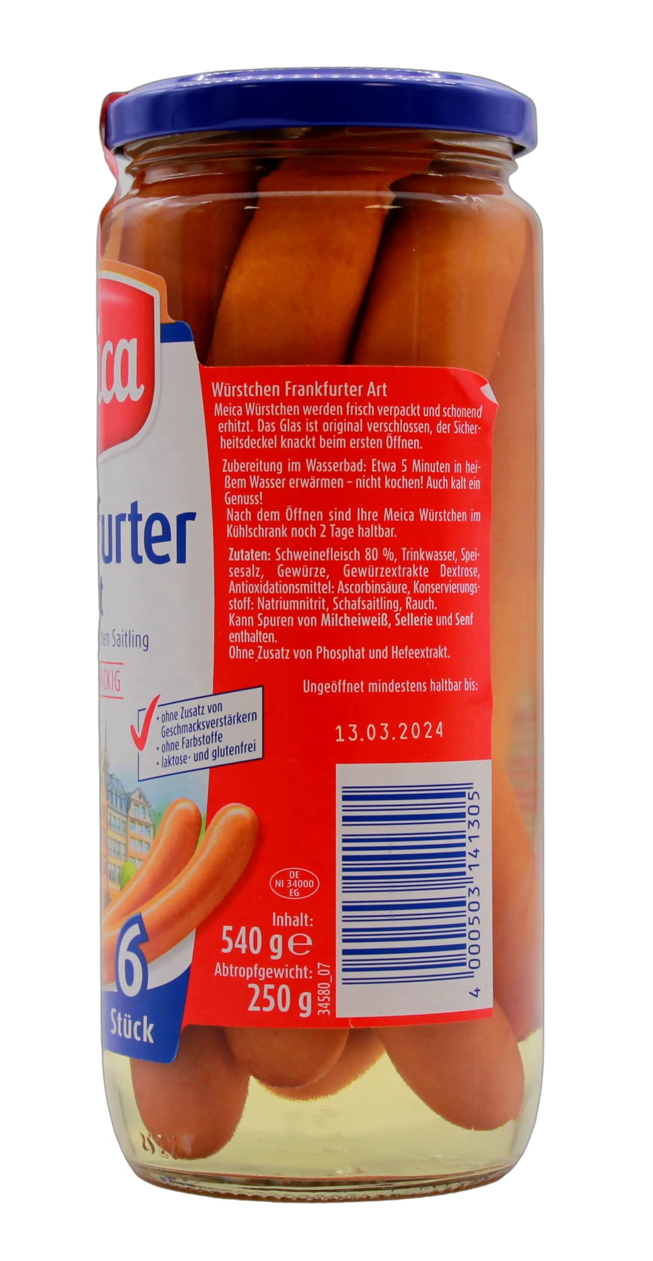 Meica Würstchen Frankfurter Art, 12er Pack (12 x 250g)