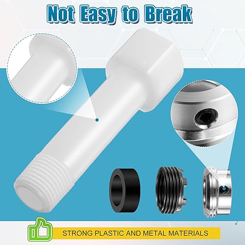 Miniatura 6 de Dreyoo Adaptador de boquilla de bañera cuatro en uno, adaptador de grifo de bañera roscado para cobre (compatible con tubo de cobre de 12 pulgada,