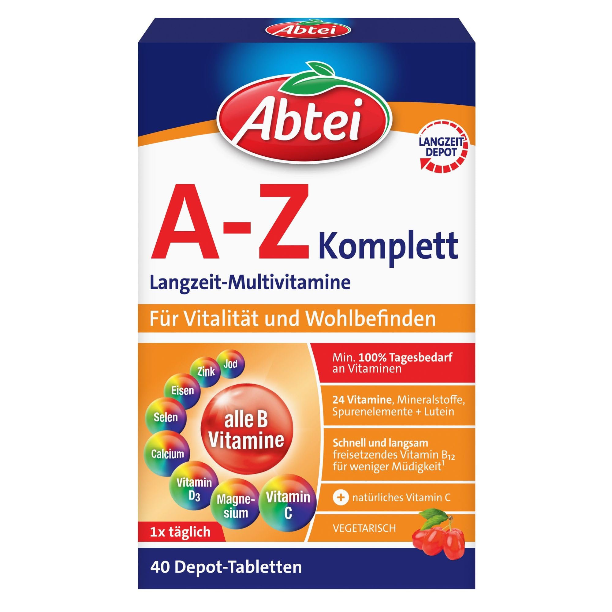 Abtei A‑Z Komplett Langzeit‑Multivitamine