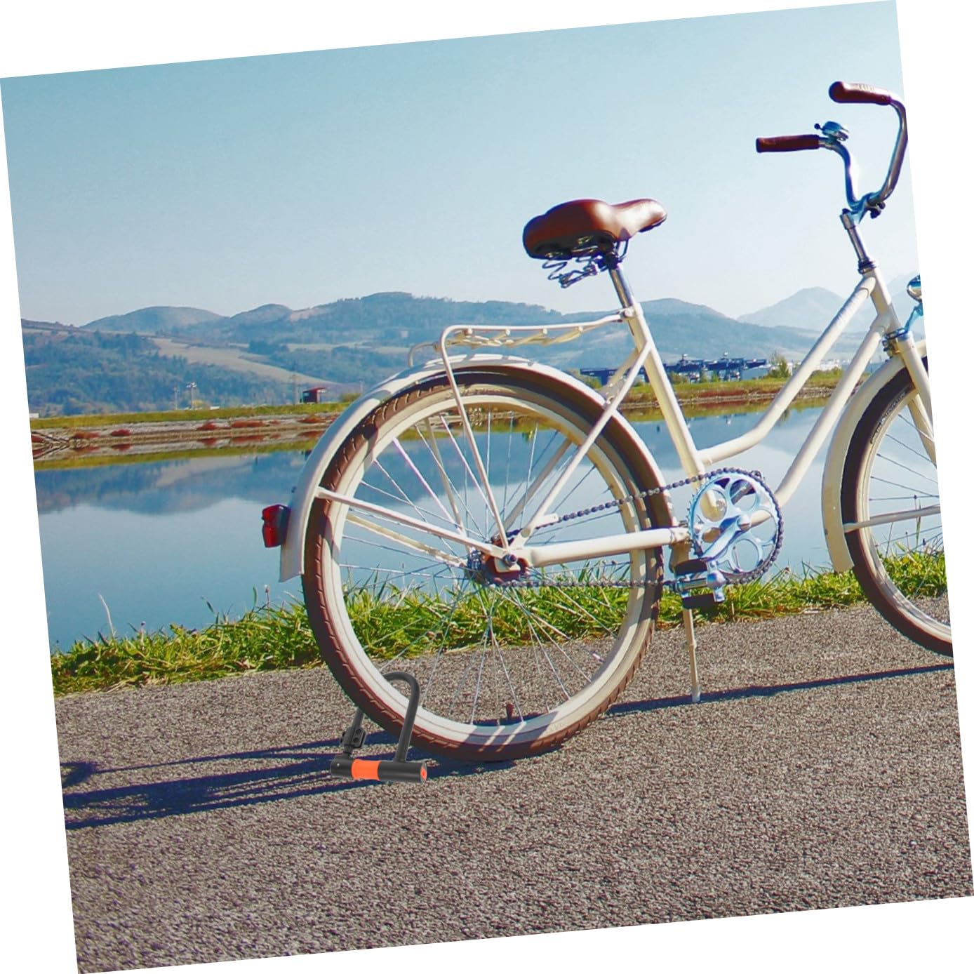Candado para Bicicleta en Forma Acero Aleación Negro