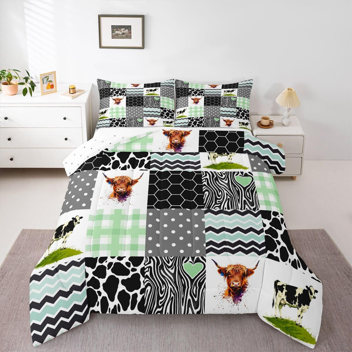 Erosebridal Samurai Comforter - Sunset Print Full -16