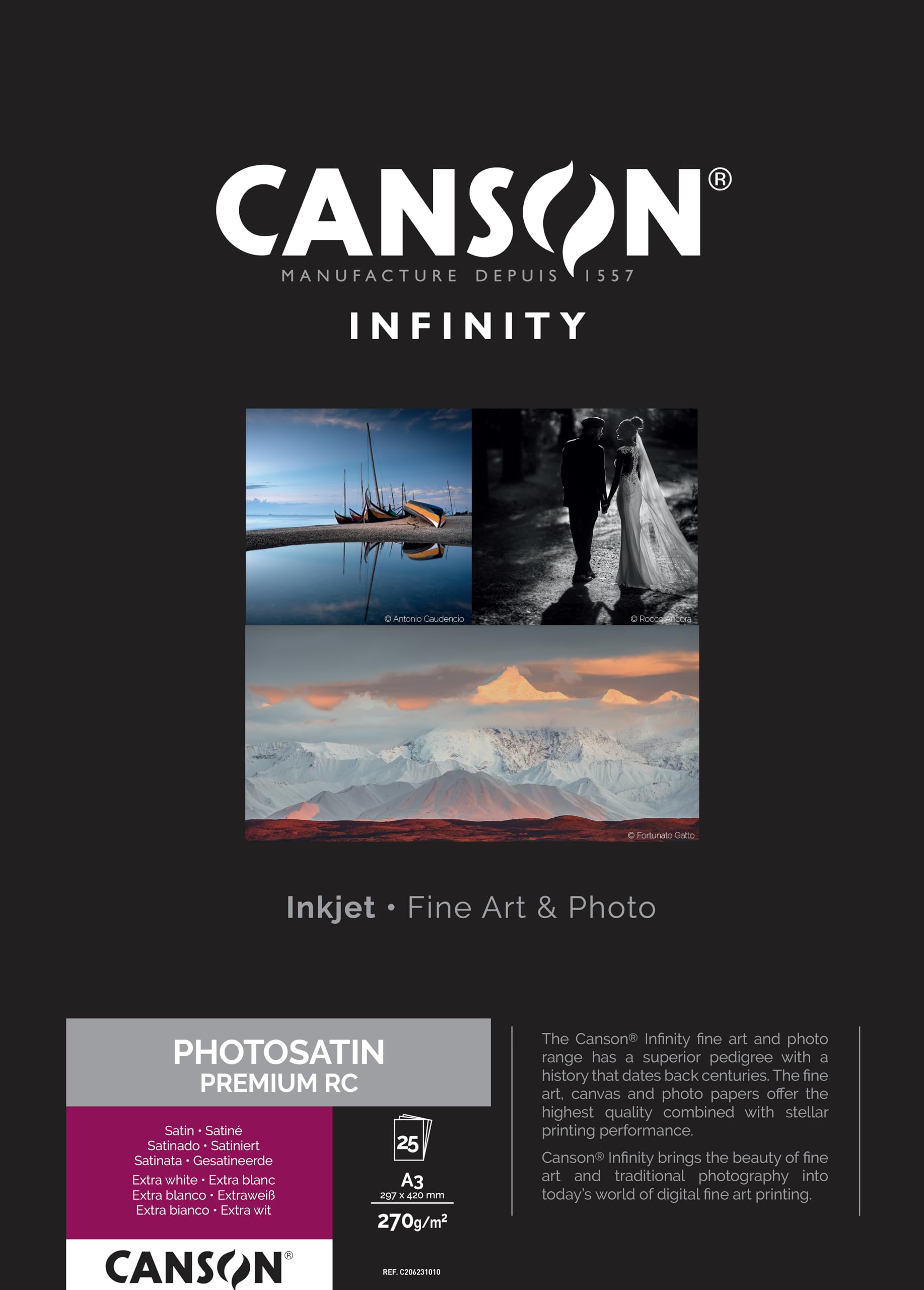 Canson Infinity PhotoSatin Premium RC gr270 A3x25