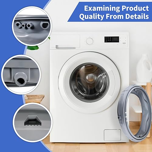 Miniatura 6 de MDS47123601 Junta de puerta de lavadora, compatible con modos seleccionados LG, lavadora Kenmore, sello de puerta de lavadora reemplaza MDS64237201,