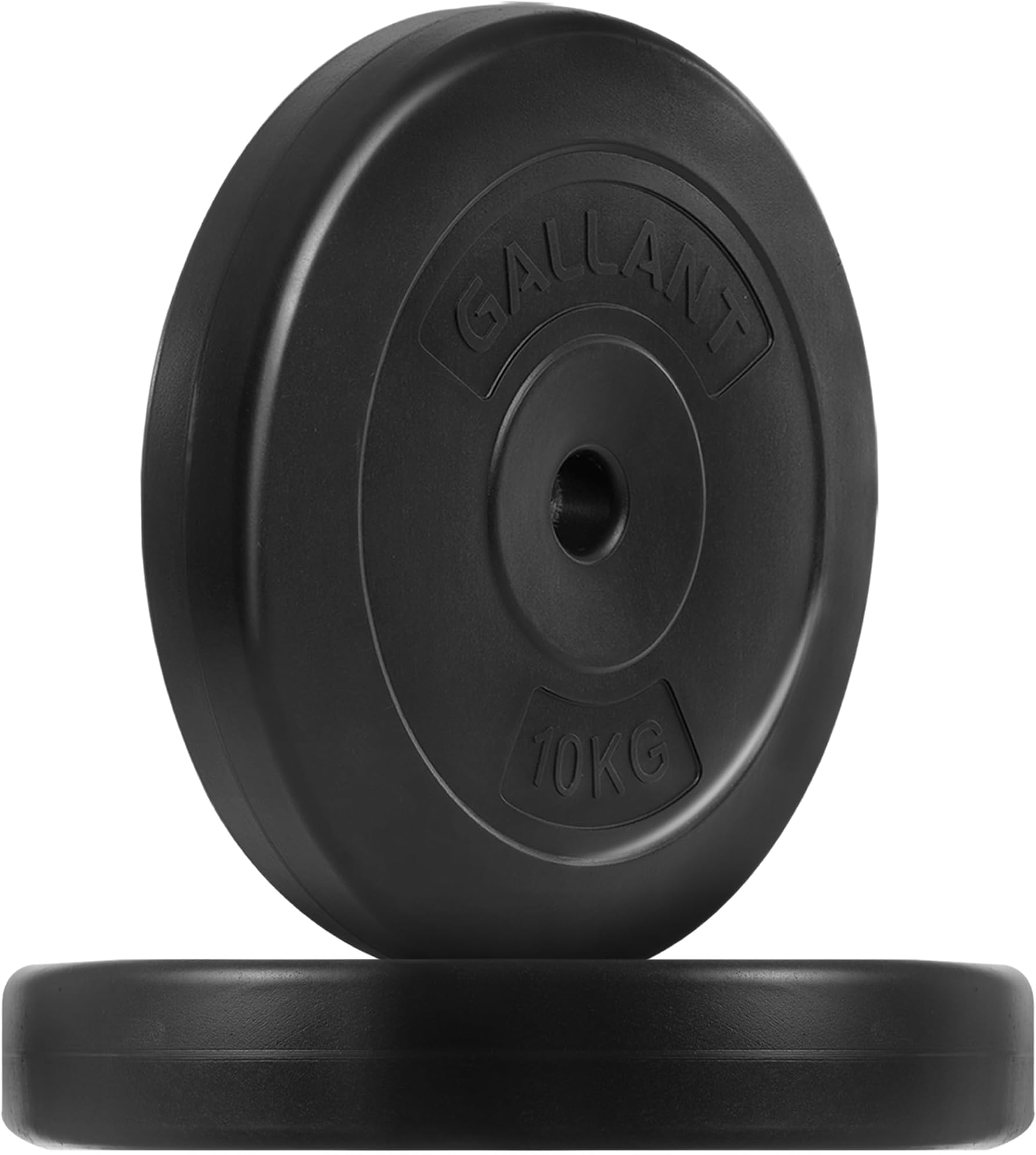 Gallant Weight Plates - 10kg Standard 1 Inch Vinyl Weights Discs 20kg 40kg 60kg 80kg 100kg Set For Men Women - Weight Plate Set for Lifting Dumbbells Barbell Home Gym Fitness Training Equipment