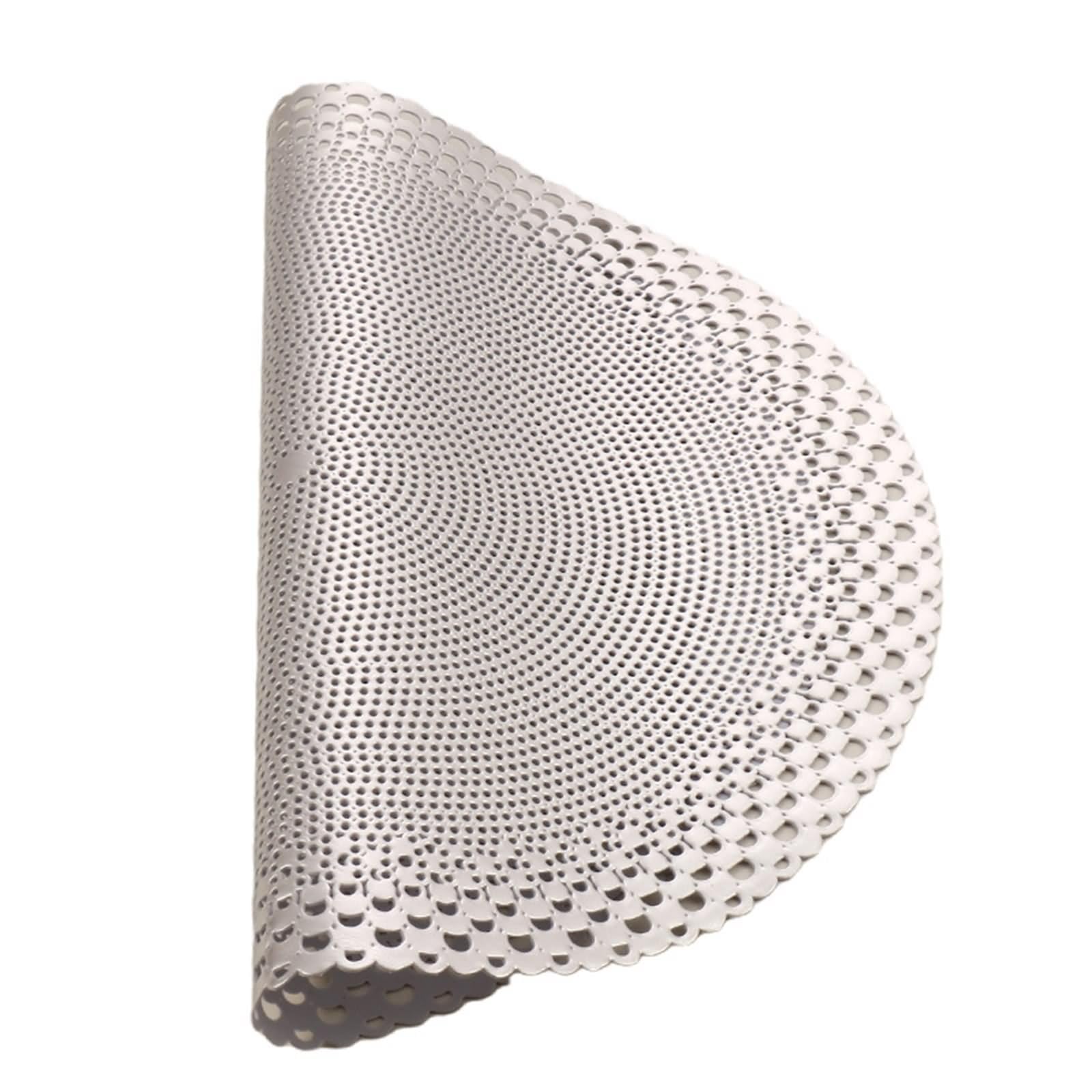 Tischset Herbst 6er, Platzsets Landhausstil 38cm Hohle Kreisförmige Blume PVC Silber