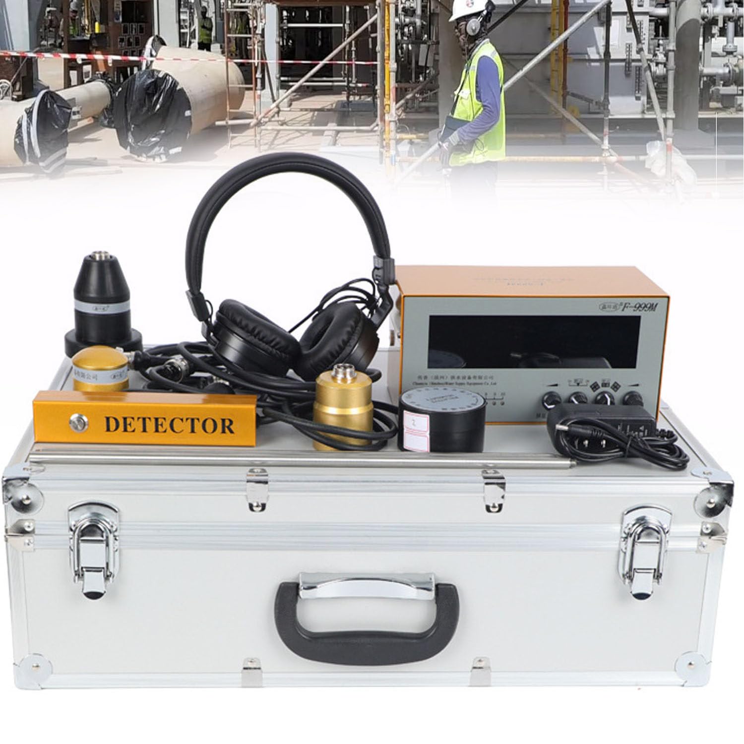 Water Leak Detector,Leak Location Finder,Underground Water Leak Detectors Equipment,Pipe Water Detection Tool with Headset,for Outdoor/Indoor