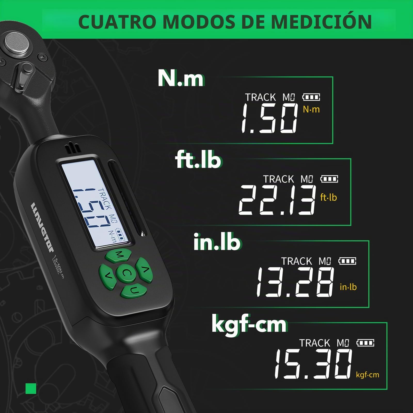 Mini Llave Dinamométrica Digital (1,5-30 NM)