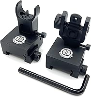 Vista 7 de Defensa de la daga: mira de hierro abatible de estilo clásico BUIS para soluciones ópticas de respaldo