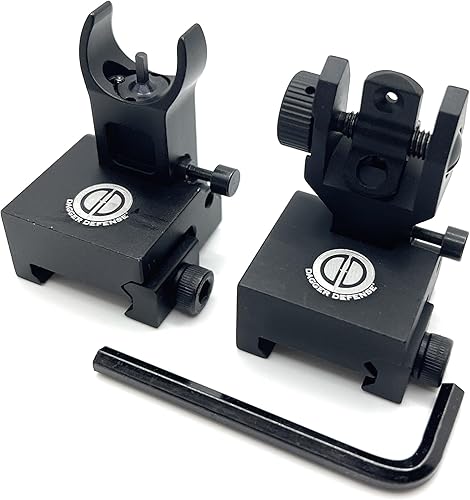 Miniatura 7 de Defensa de la daga mira de hierro abatible de estilo clásico BUIS para soluciones ópticas de respaldo