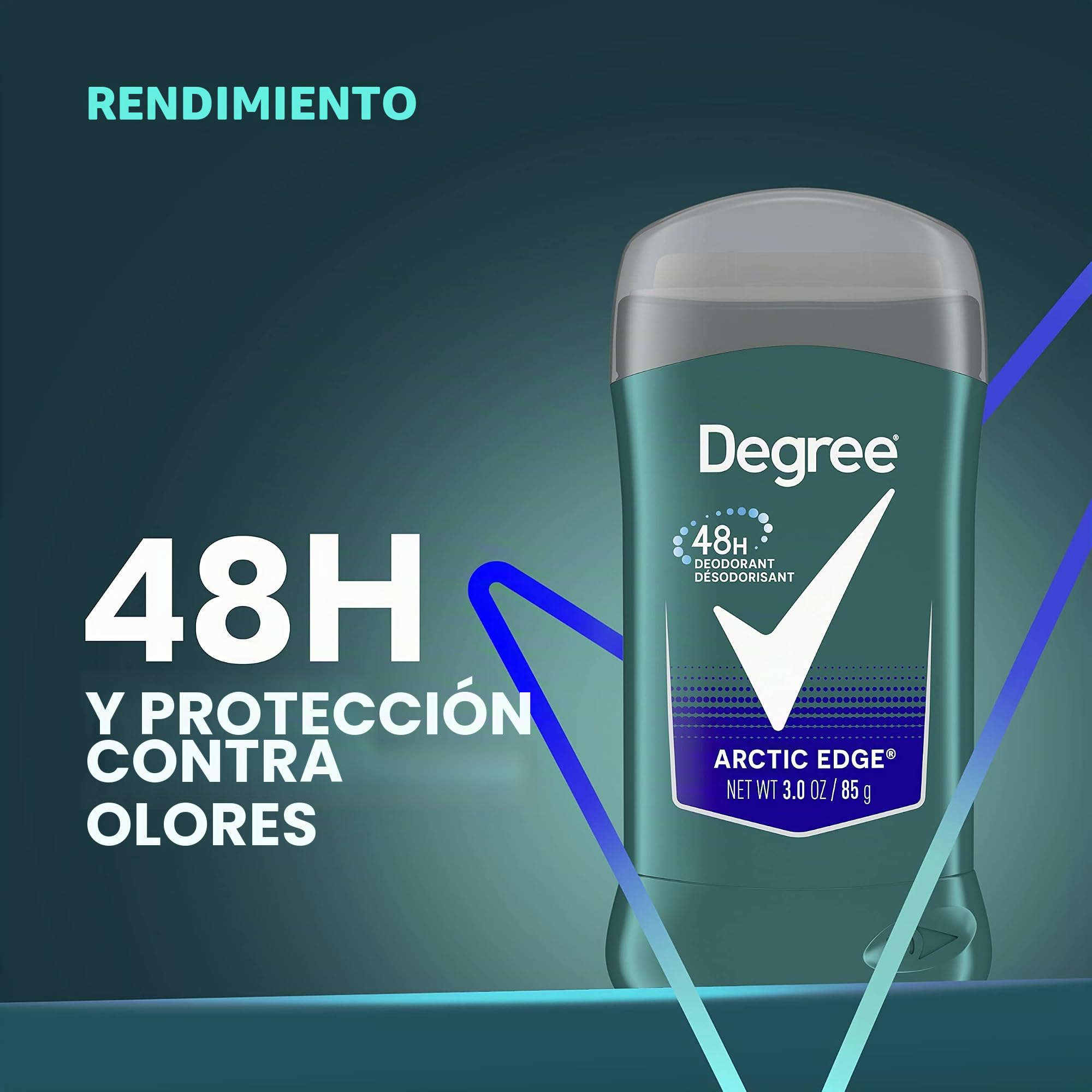 Desodorante Grado Men Extra Fresh, borde ártico, 3 oz (paquete de 6)