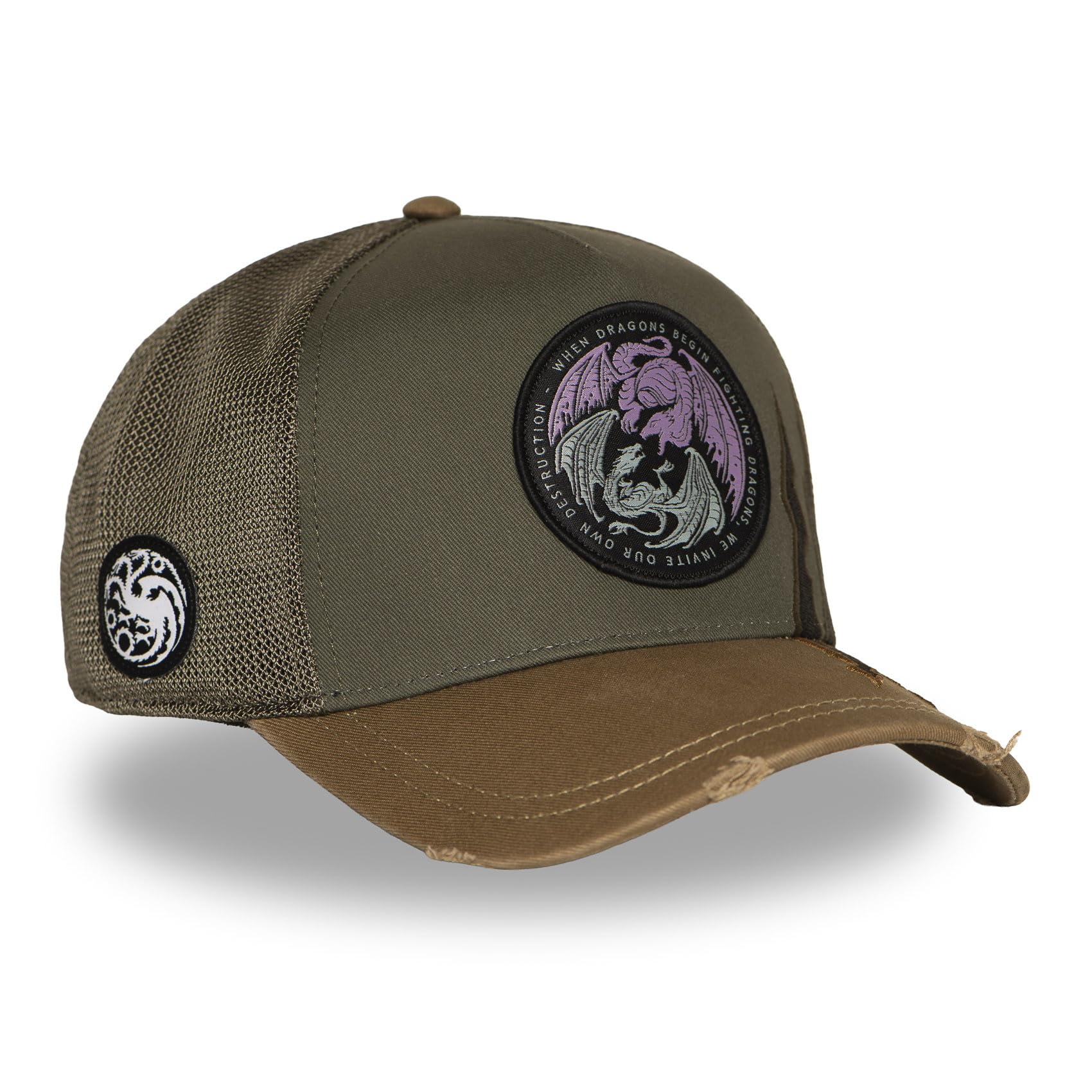 Capslab Cap für Damen und Herren, Trucker-Kappe House of The Dragons, verstellbar durch Snapback
