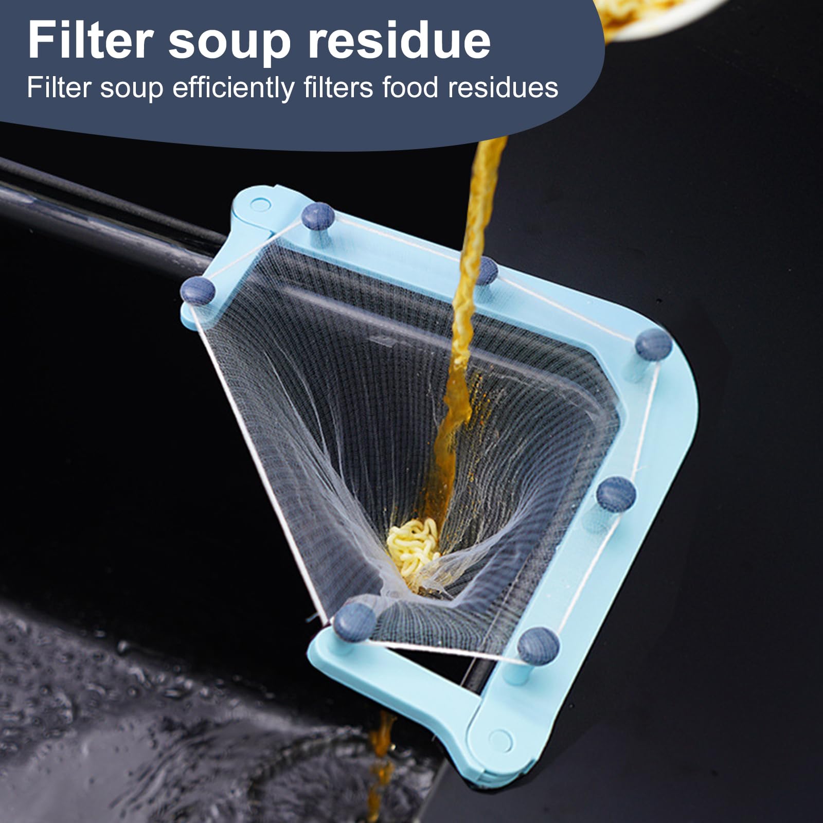 Triangolo Sink Strainer per la cucina Triangular Mesh Sink Strainer con 200 pezzi Sink Strainer Bag, angolo lavello immondizia rack di stoccaggio (1 supporto+200sacchetti)