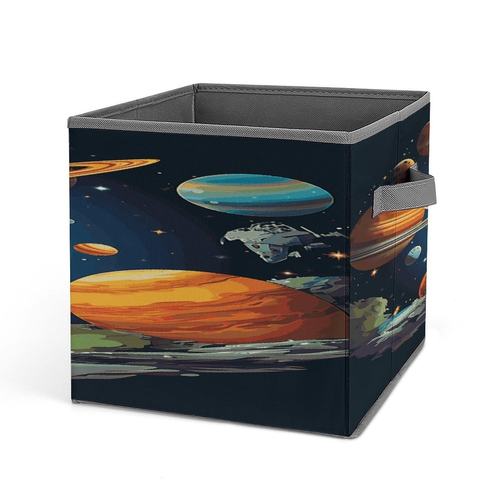 Fekiloot Style Outer Space Rocket Astronaut Storage Bins Storage Baskets