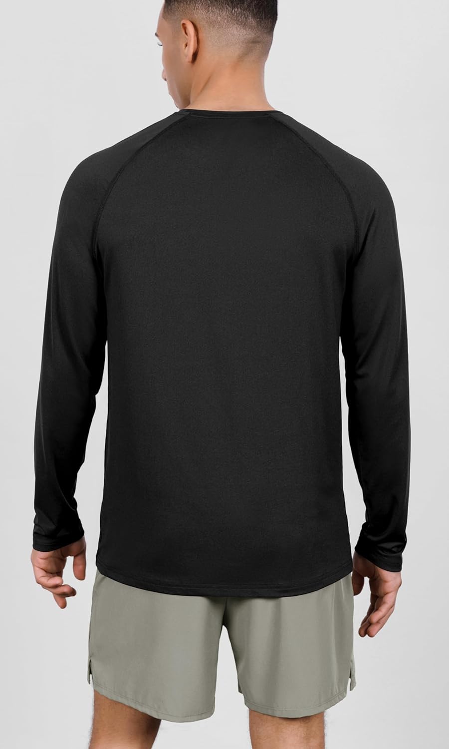 ODODOS Men's Quick Dry Long Sleeve Shirts UPF 50+ Sun Protection SPF Athletic Tops Workout Fishing T-Shirts
