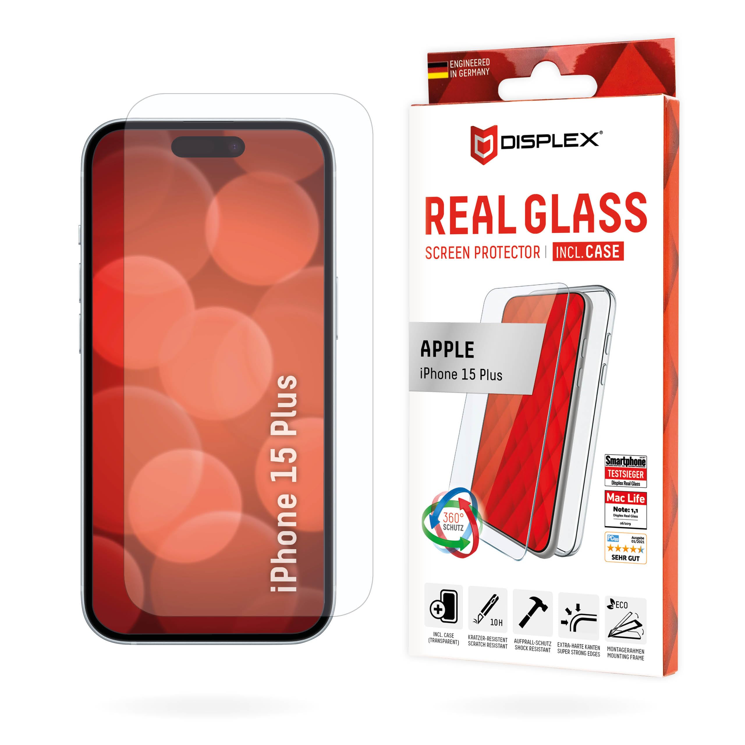 Displex01848écranetprotectionarrièredetéléphonesportablesProtecteurdedos/​écranApple1pièce(s)