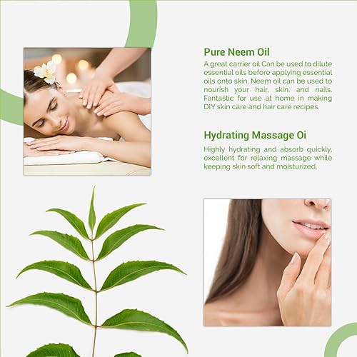 Miniatura 3 de Natural Riches Aceite de neem para el cuidado de la piel prensado en frío 100 puro Ideal para el cuidado del cabello la piel las uñas la crema