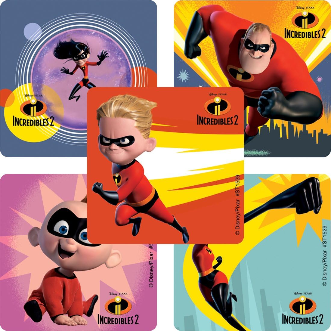 SmileMakersIncredibles 2 Movie Stickers - Prizes 100 per Pack