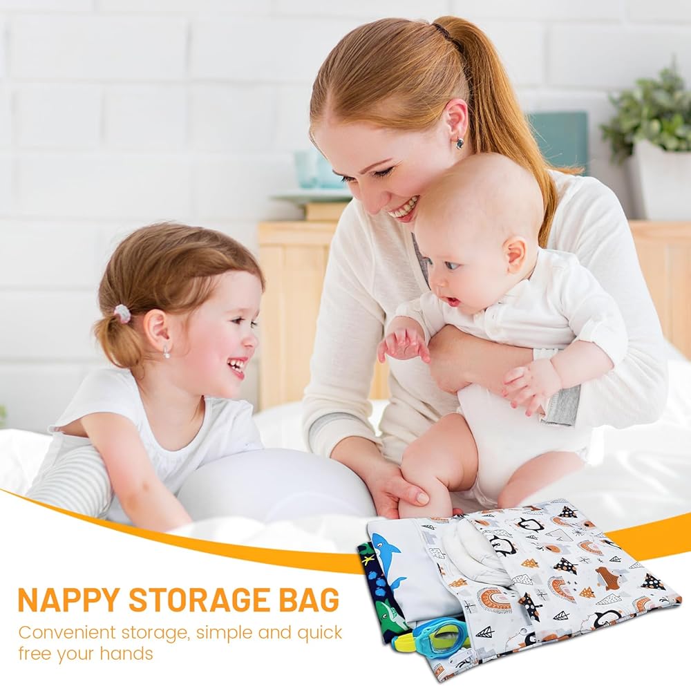 TUONYIS 2er Set Wetbags Für Kindergarten & Schwimmbad - Wasserdichte Nasstaschen Mit Reißverschluss (Grün)