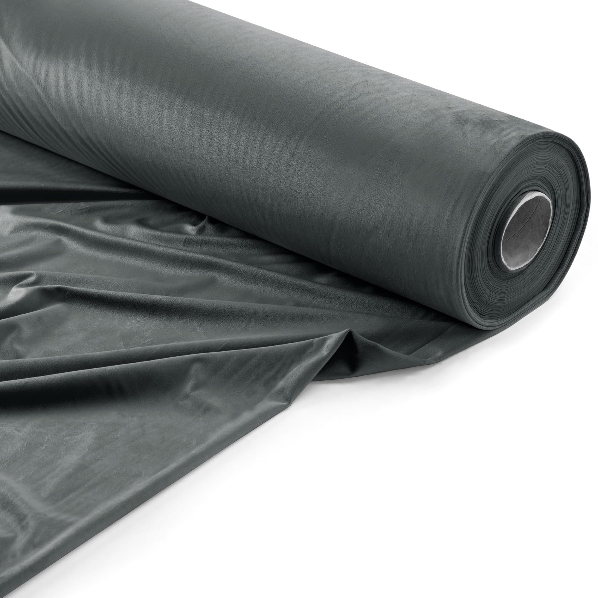 Filumi Velvet Fabric 118Inch (300cm) Wide Charcoal 1m Length by The metre for Sewing for Dressmaking Material for Curtains Blinds Garments Cushions Upholstery Furniture Covers - Image 3