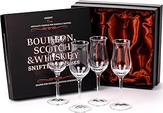 Cognac, Brandy, Whiskey,Tequila and Dessert Wine Snifter Glasses - Set o...