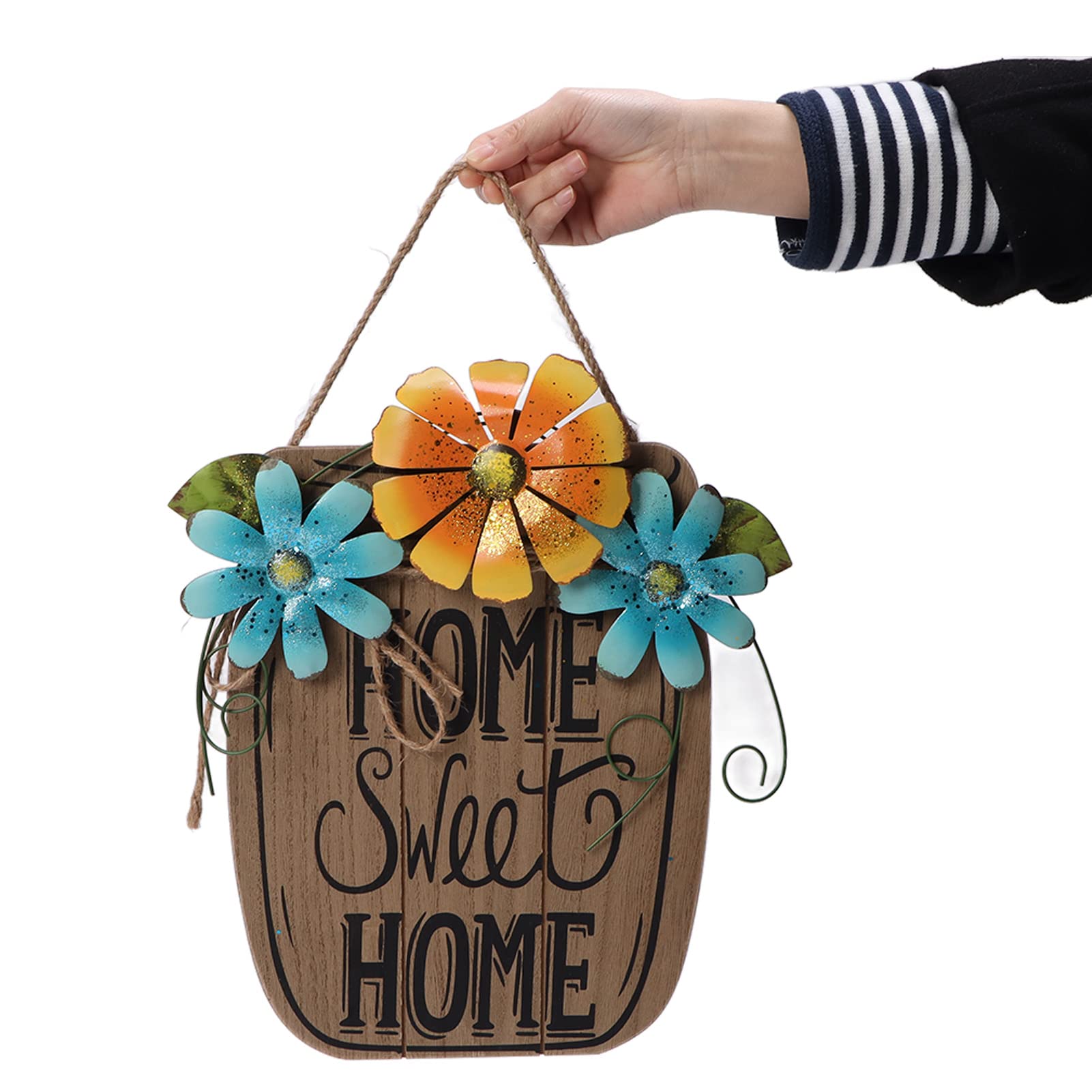 Cartello Di Benvenuto In Legno - Decorazione Rustica Da Parete 30x15 Cm Per Casa E Portico