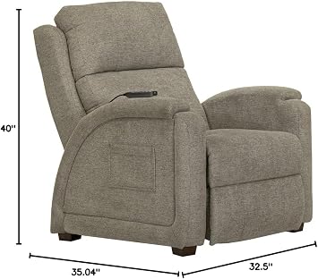 Catnapper Nirvana Power Headrest Power Lay Flat Recliner w/Lumbar/Dual Motor/Zero Gravity-Java