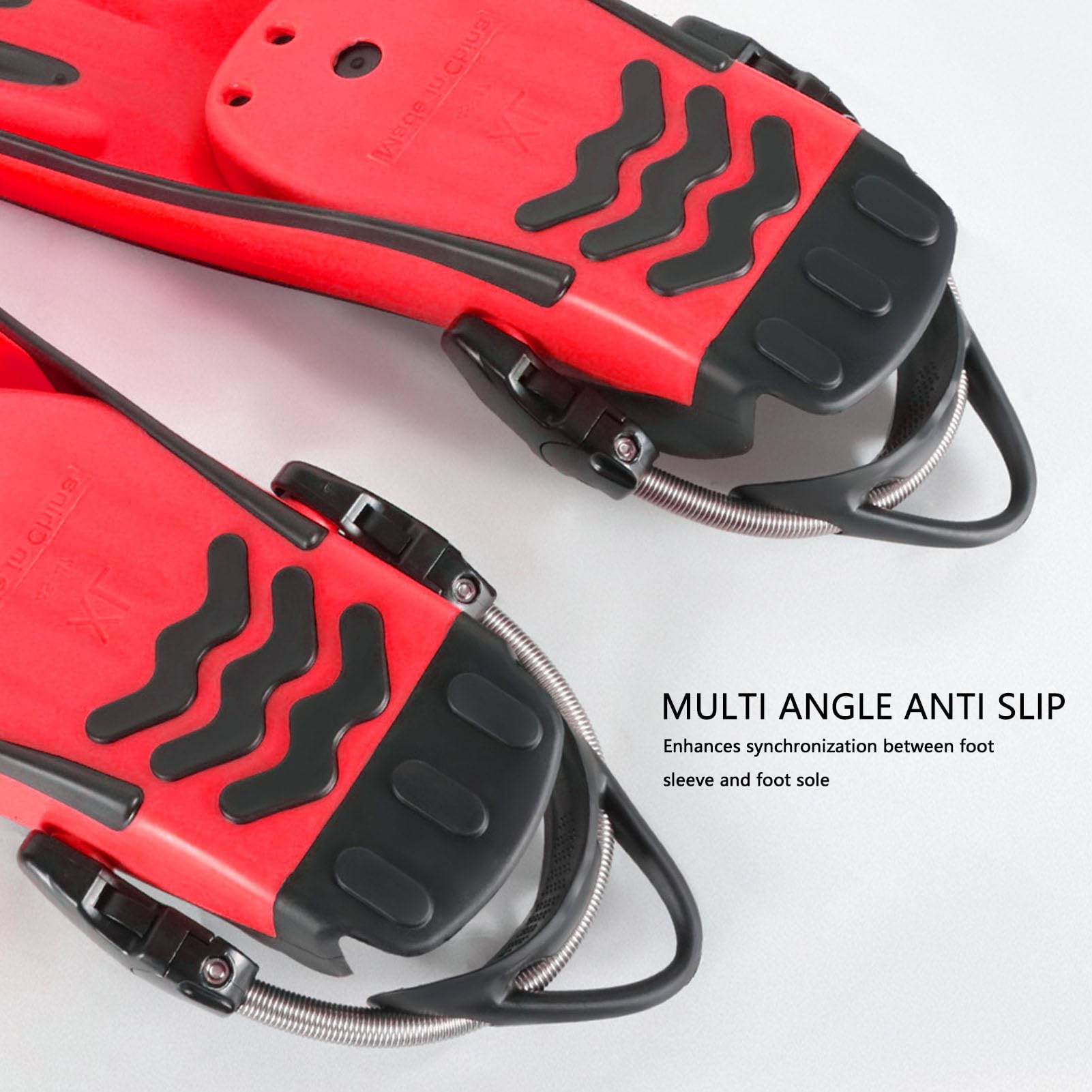 Keenso Pinne per Immersione, Pinne in Gomma Termoplastica Comode e di Lunga Durata con Design Regolabile per una vestibilità per il Nuoto, le Immersioni, il Surf