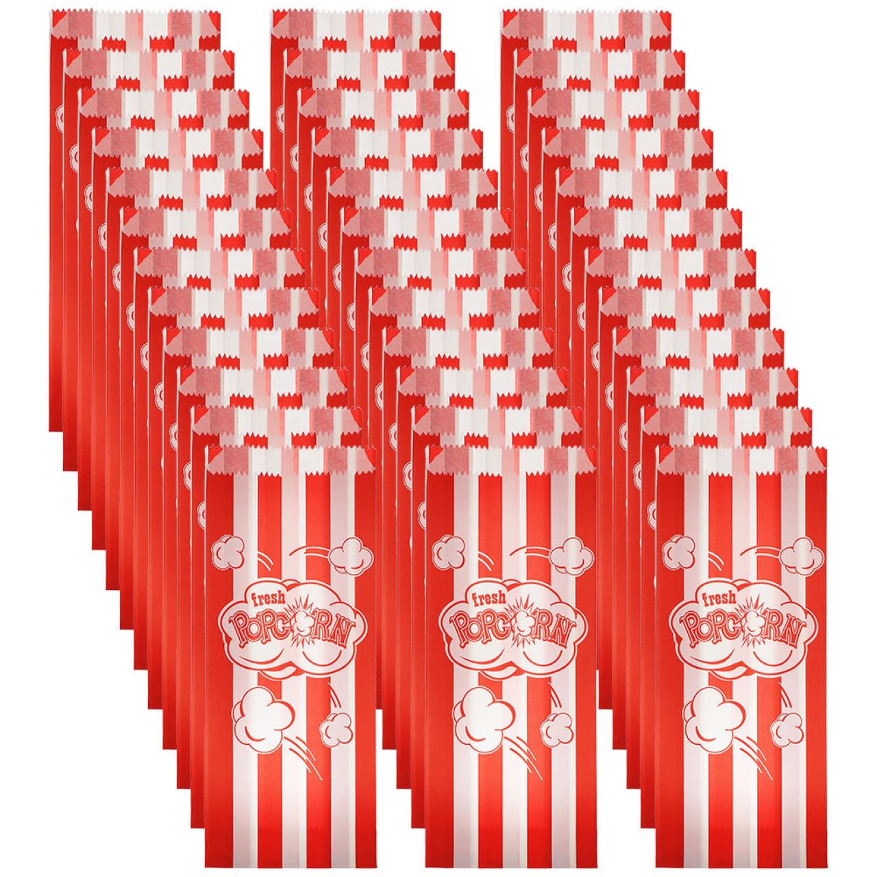 Sachets en papier à popcorn 100 pièces pour simplifier le service des bonbons en fête