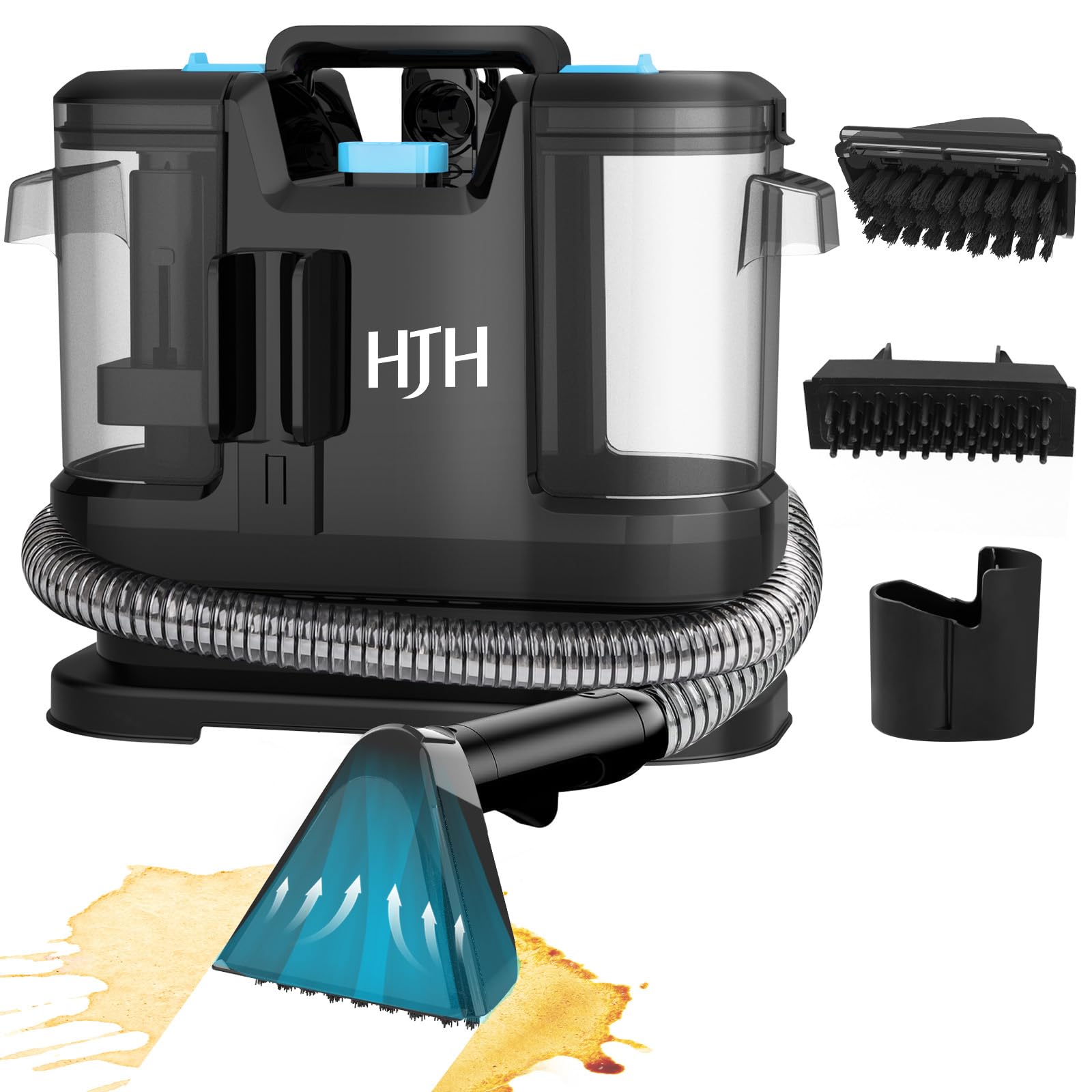 Hjh Carpet Cleaner Upholstery Cleaner, Pro 12Kpa Portable Spot Cleaner 450W
