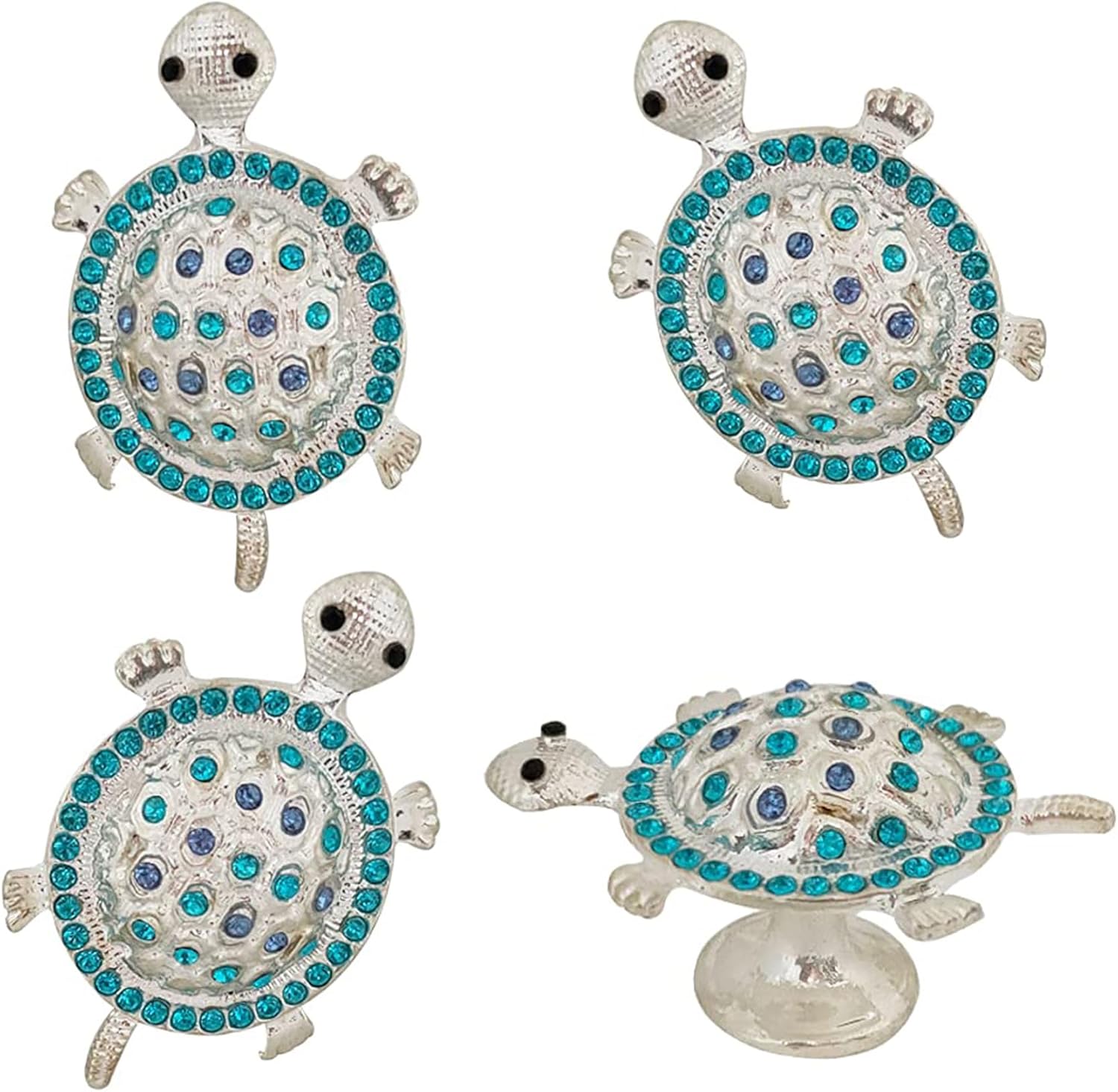 4Pcs Cabinet Handles, Sea Turtle Drawer Knobs, Turtle Shape Drawer Cabinets Pulls, Cute Animal Handle, Single Hole Pull, Coastal Theme Decor Knob for Home Kitchen Wardrobes Cupboards Closet