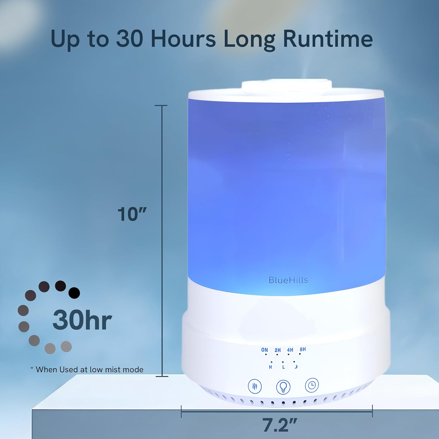 BlueHills Premium 2500 ML XL Essential Oil Diffuser Aroma Humidifier White image 4