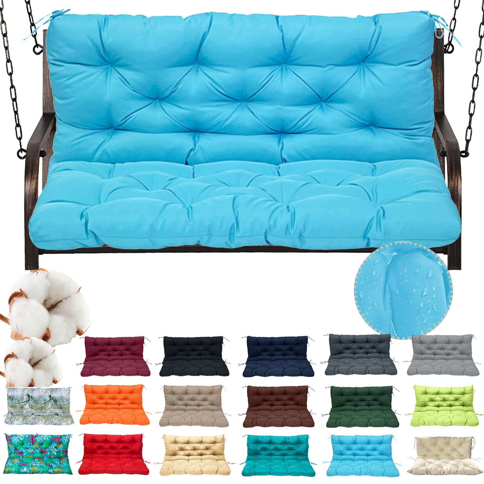 DHIJUPNG Porch Swing Cushions