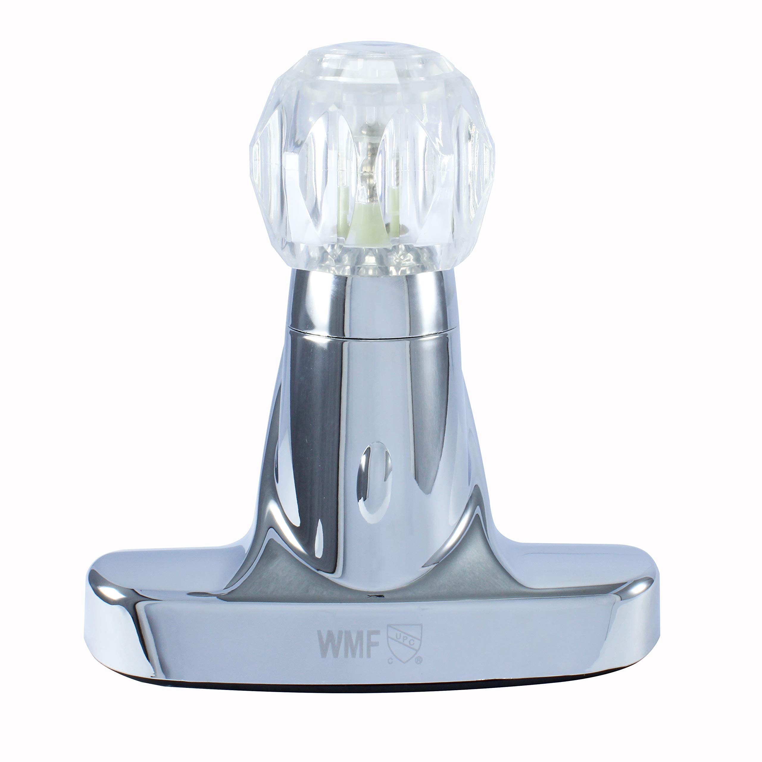 WMF-4316-CP - RV Lavatory Bathroom Faucet Single Handle Ceramic Disc Less Pop-up Chrome Plating Over ABS Plastic — view 3