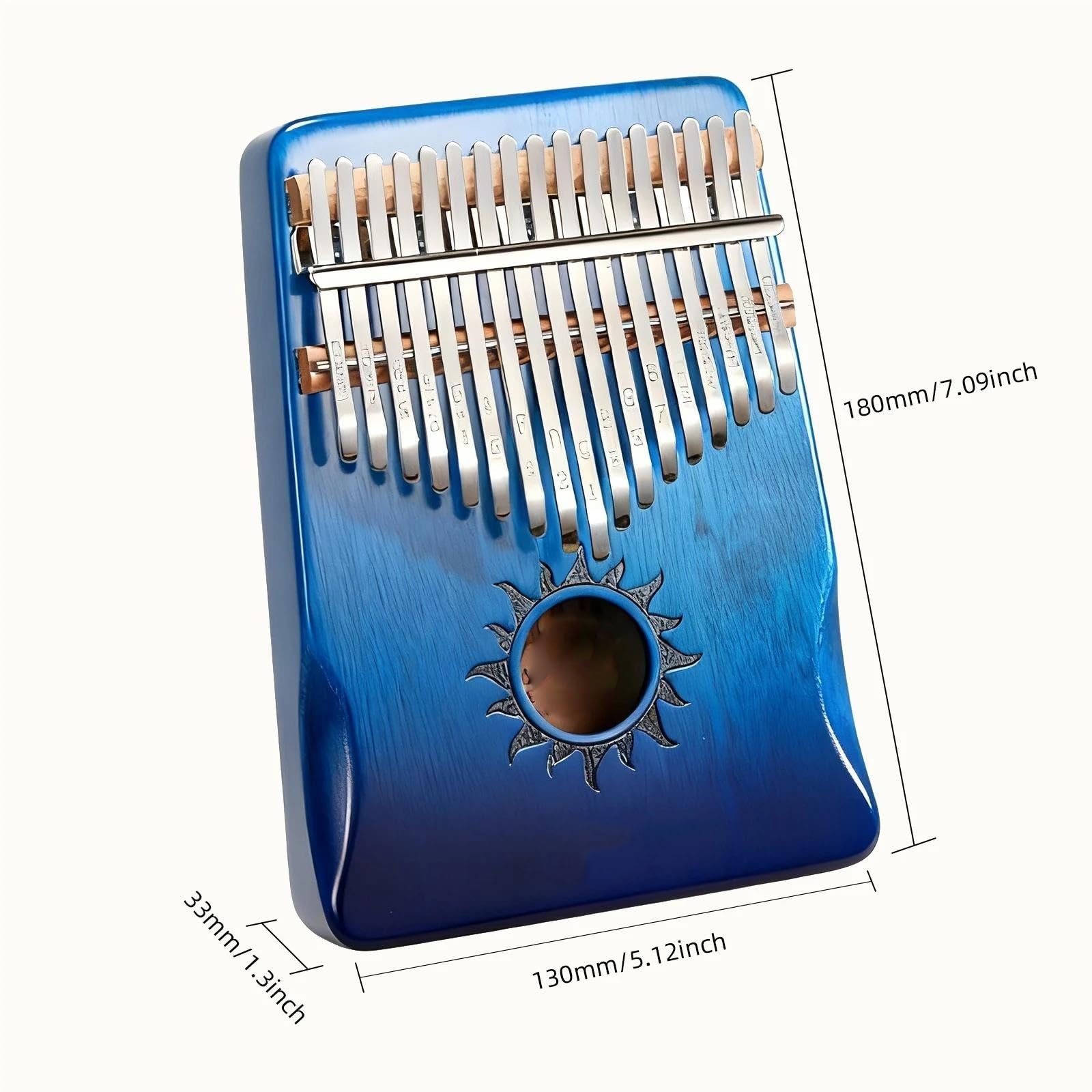 Początkująca Kalimba Kalimba Na Kciuk 17 Klawiszy Przenośna Drewniana Odpowiednia Dla Dorosłych Z Młoteczkami
