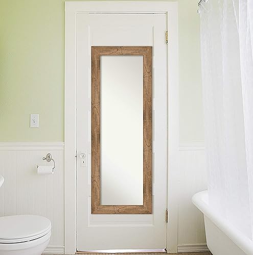 Miniatura 5 de Amanti Art Espejo de pared de puerta de madera, espejo de longitud completa (53.5 x 19.5 pulgadas), espejo de cuerpo completo marrón búho y espejo