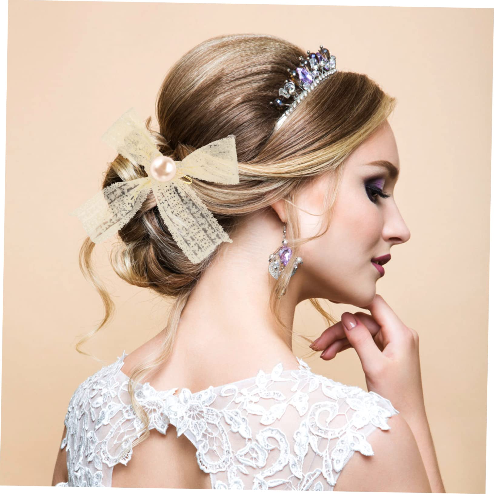 Operitacx 4rollos Lazo De Encaje Para Manualidades De Ribete Para Ropa y Accesorios De Cabello Para y Decoración De Vestidos
