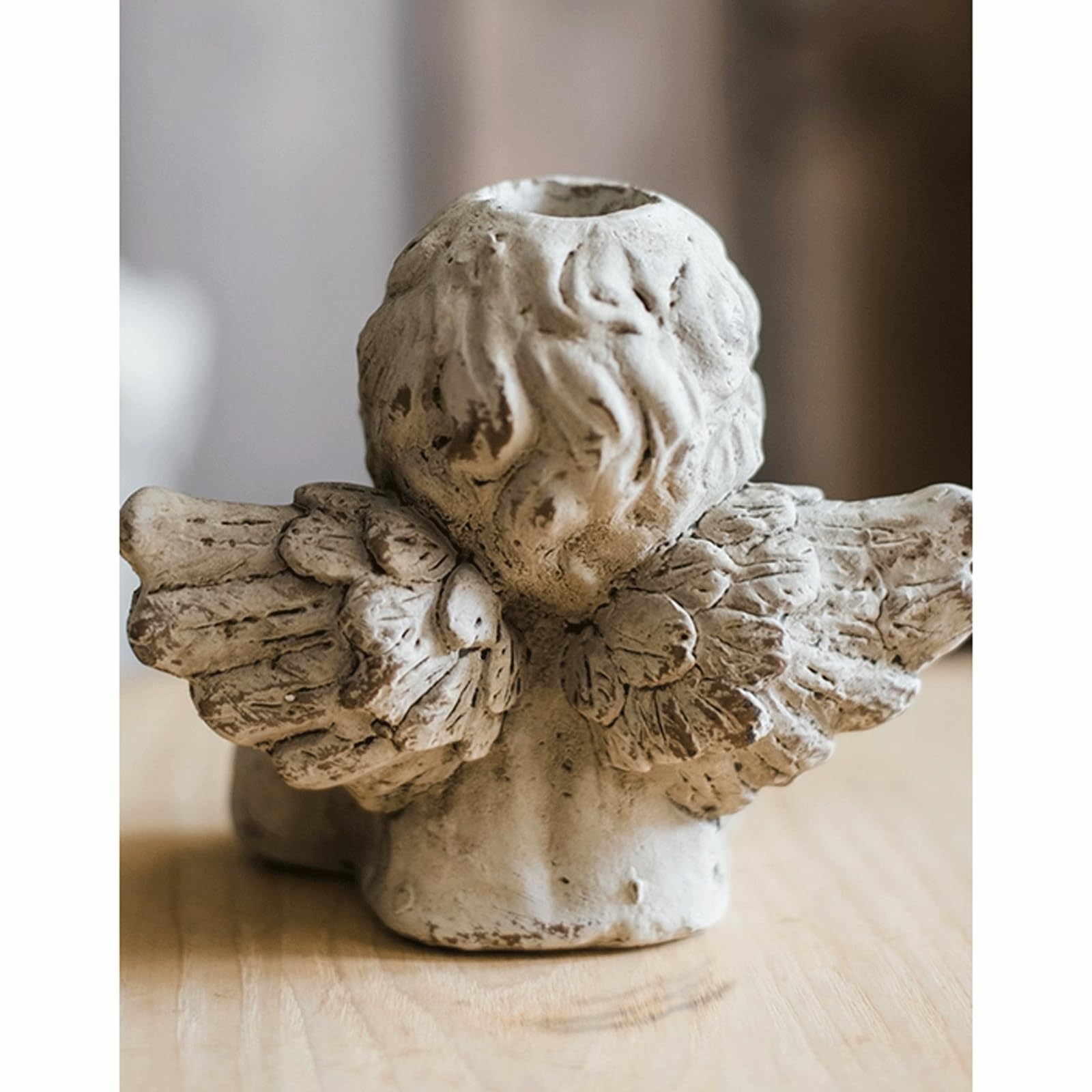 ❤ブライスマントルピース ホワイト アンティークローソク 天使 ❤ブライスマントルピース ホワイト アンティークローソク 天使