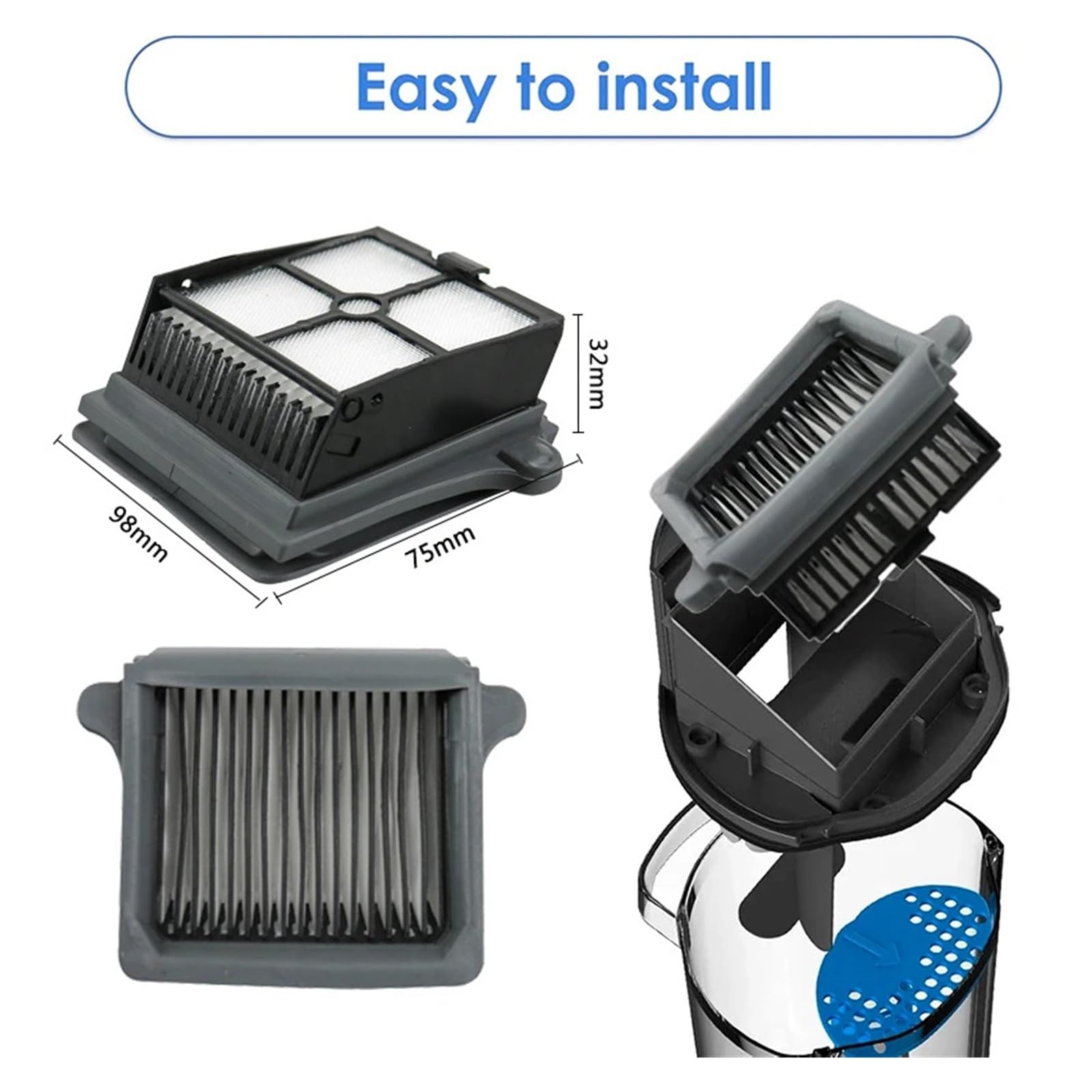 Kompatibel Mit TINECO 3.0 Ersatzteile Bodenwäscher Rollenbürste Filter Zubehör Akku-Nass-Trocken-Roboter-Staubsauger(G)