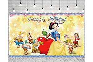 Princess Backdrop for Snow White Theme Birthday Party Supplies