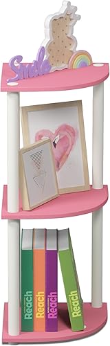 Miniatura 10 de Furinno Turn'n'Tube - Estantería esquinera de 3 niveles multi-propósito