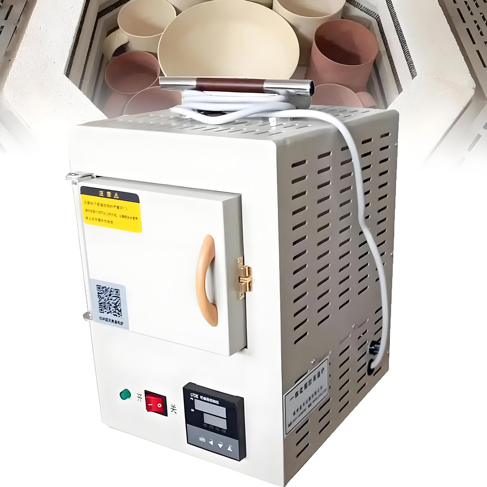 Horno De Mufla Eléctrico De Laboratorio, Horno De Alta Temperatura Integrado De 1000 ℃ Con Control De Programa, Diseño Compacto De Sobremesa, Para Un Calentamiento Eficiente En El Laboratorio