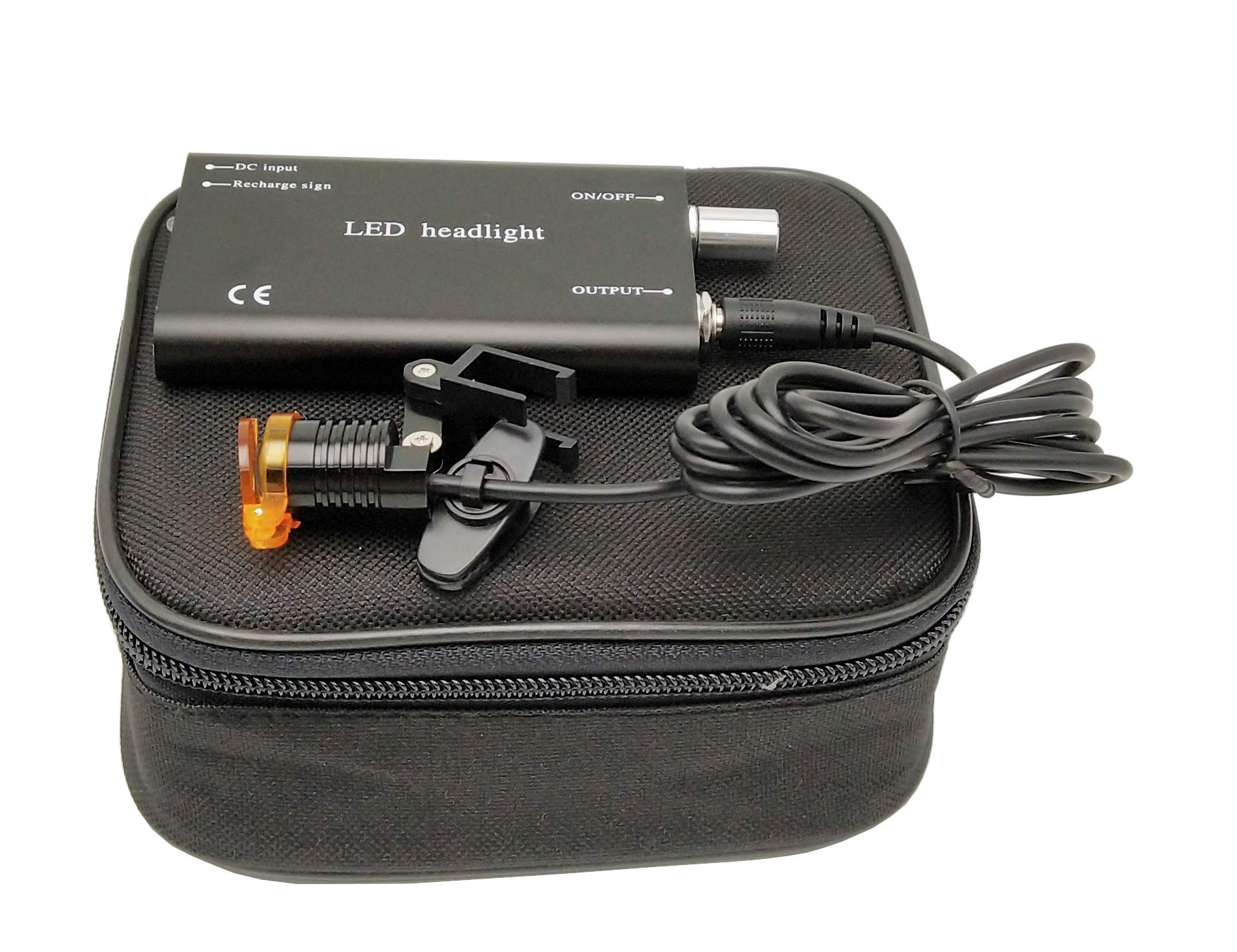 Lampe Frontale LED 5W Médicale/dentaire - 15000-30000 Lux - Avec Filtre Pour Loupes - Neuf