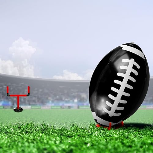 Miniatura 6 de Juego de fútbol inflable jumbo con pelota de fútbol con pelota de fútbol, poste de portería de fútbol, accesorios de fútbol al aire libre, juguetes