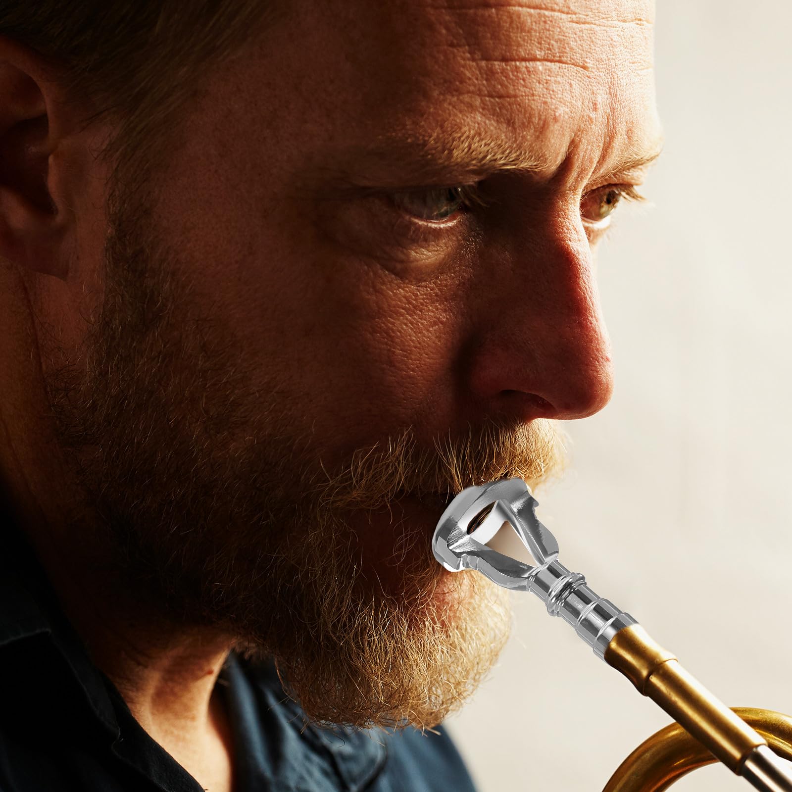 Allenatore Bocchino Tromba Piccolo Argento, Dispositivo Vibrazione Labbra Tromba per Studenti e Musicisti, Accessorio Professionale per Esercizi di Strumenti a Fiato