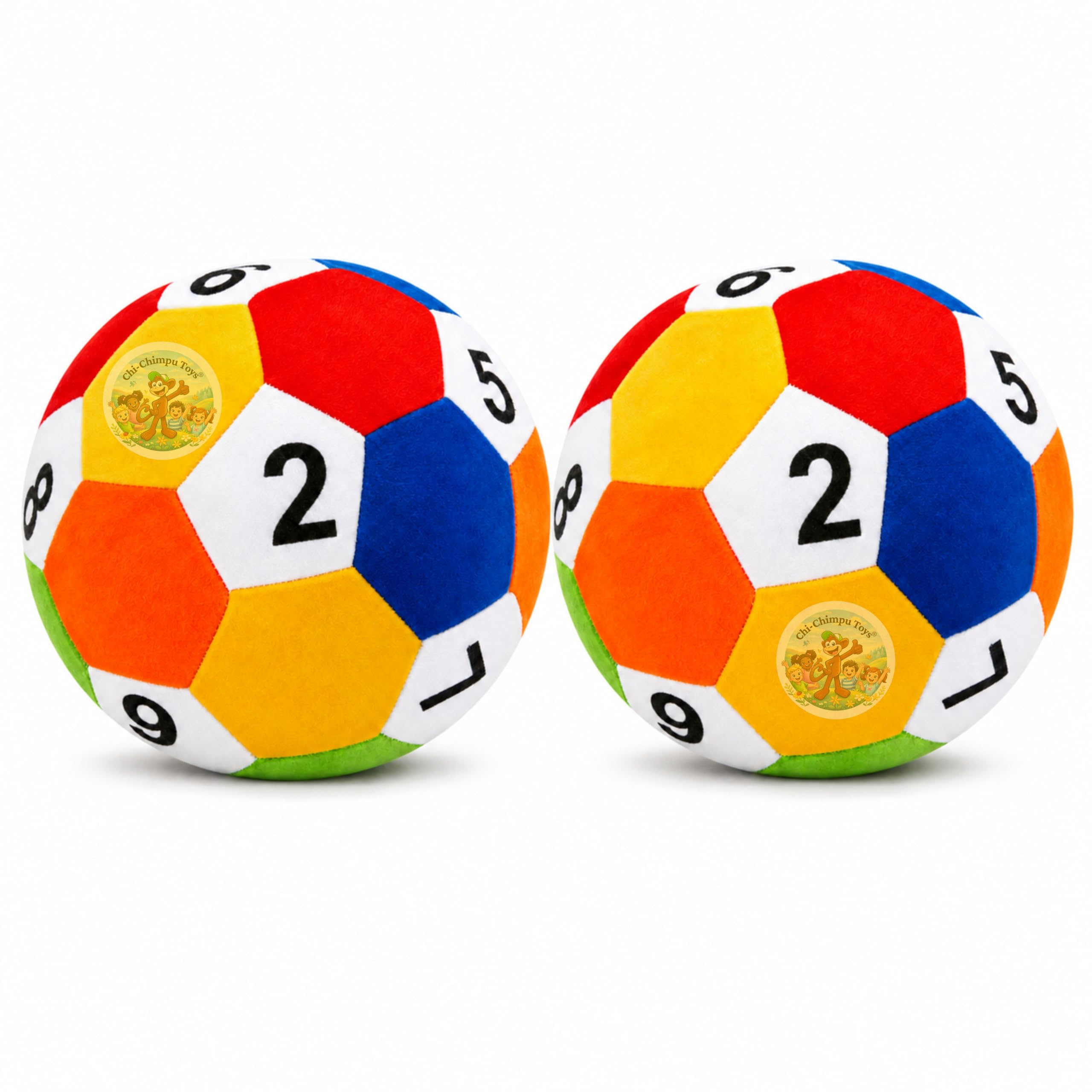 Counting Soft Ball Pack of 2, Soft Ball 15 cm Educational Number Learning Balls for Kids, Soft Colorful Indoor Outdoor Play Toy, Counting & Activity Ball-image-16